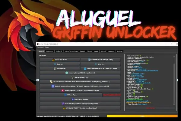 Griffin-Unlocker Tool Aluguel - 6 horas(Basic)